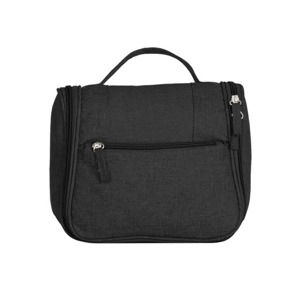 Brinde corporativo necessaire laranja com gravação silk