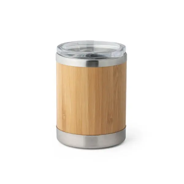 Copo de bambu corporativo gravação silk para brindes