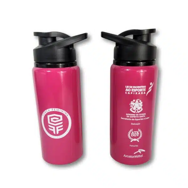 Squeeze corporativo alumínio branco 600ml gravação laser