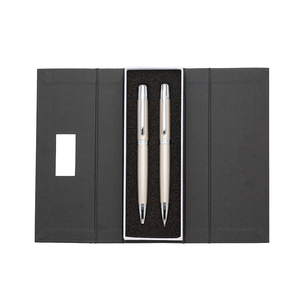 - Huble Brindes Corporativos Caneta Metal Personalizada Kit Lapiseira Twist