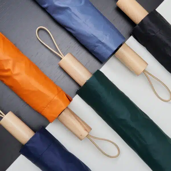 Guarda chuva preto com logo empresa gravação silk