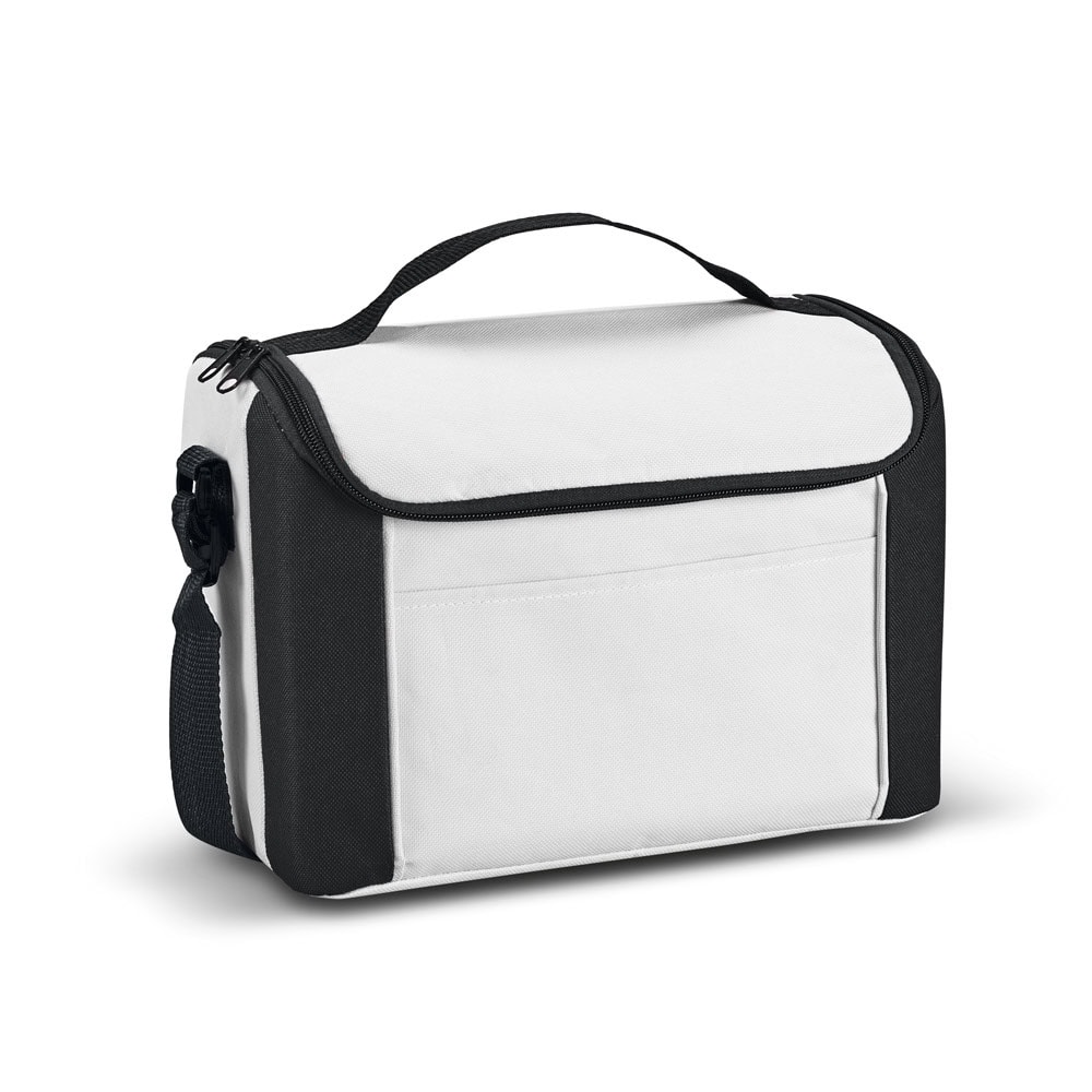 - Huble Brindes Corporativos Bolsa Térmica Personalizada Poliéster 600D 8L Bolso Frontal - Imagem 2