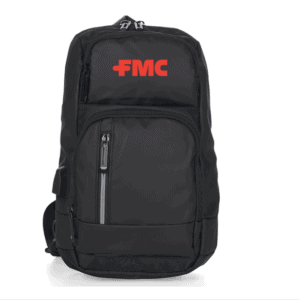 Mochila Personalizada com logotipo de marca empresarial. Opção de brinde personalizado para empresas.