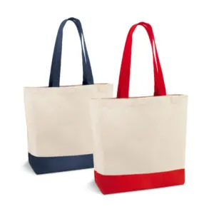 Sacola ecobag algodão 280g personalizada azul com logo