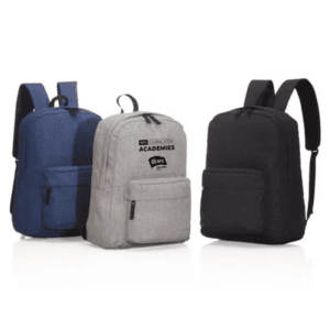 Mochila Personalizada com logotipo de marca empresarial. Opção de brindes para empresa.