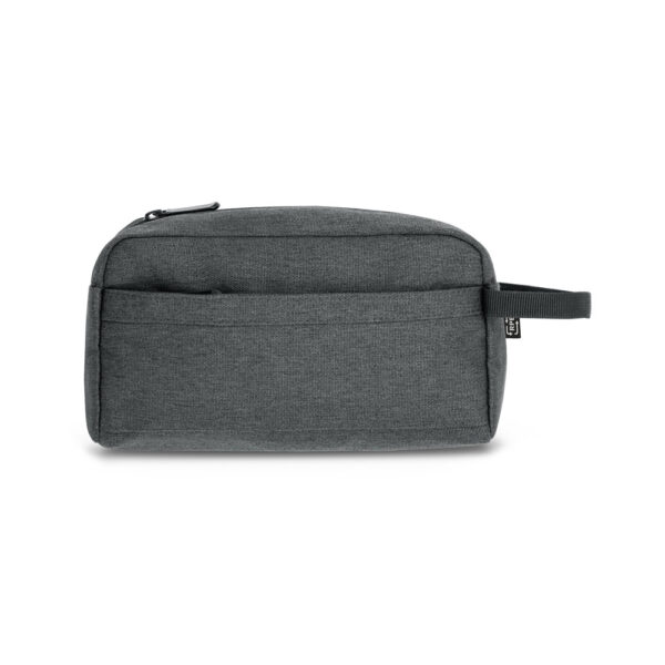 Necessaire Personalizada com personalização de logotipo de marca corporativa. Brinde personalizado exclusivo.