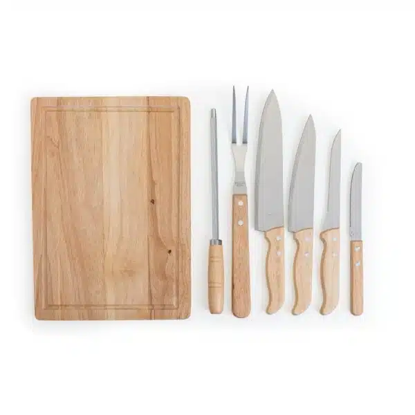Kit churrasco personalizado estojo 8 peças para brindes