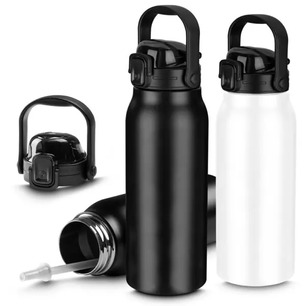 Garrafa térmica corporativa 1,5L amarela com logo