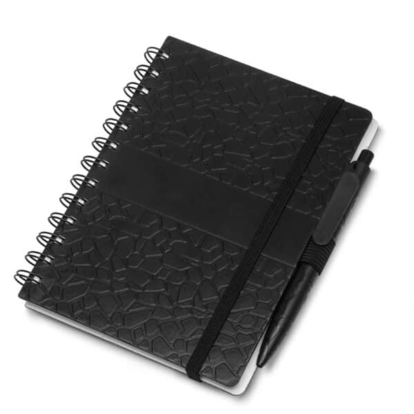 Caderno Personalizado com gravação de marca corporativa. Opção de brinde personalizado para empresas.