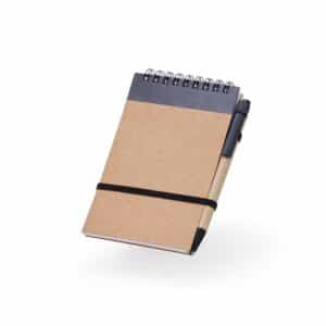 Bloco de Notas Personalizado Ecológico Kraft com Caneta 14,9×9cm