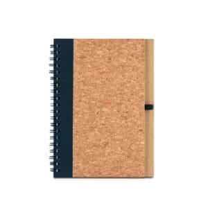 Caderno Ecológico Personalizado Cortiça sem Pauta 17,8x13cm