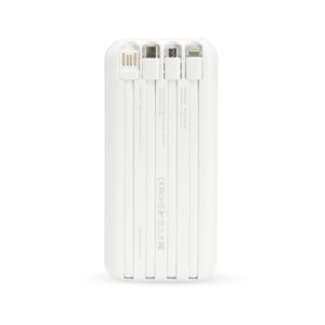 Power bank branco cinza UV digital brinde corporativo