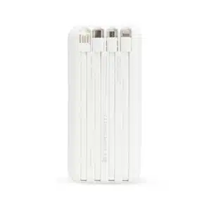 Power bank branco cinza UV digital brinde corporativo