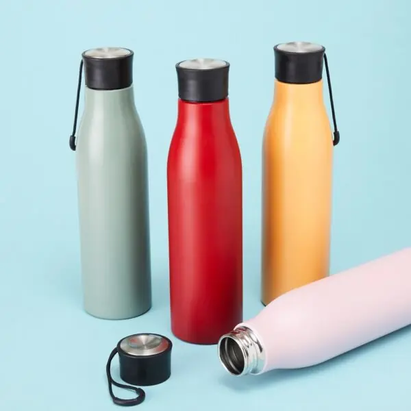 Brinde garrafa térmica colorida personalizada 800ml laser