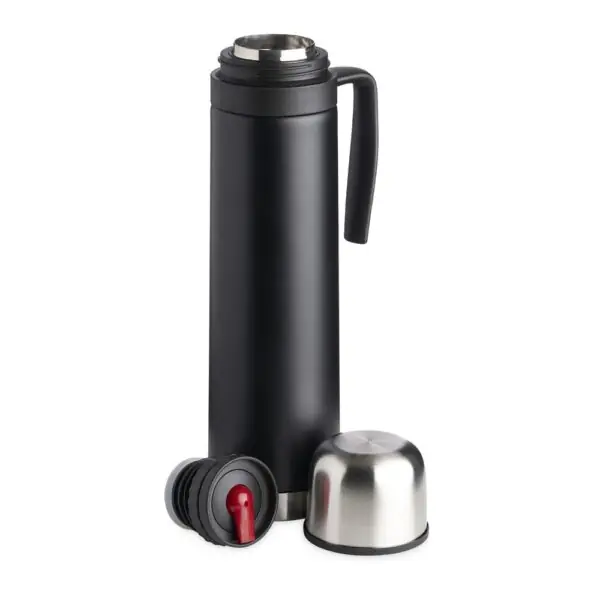 Garrafa térmica vermelha com gravação laser 750ml