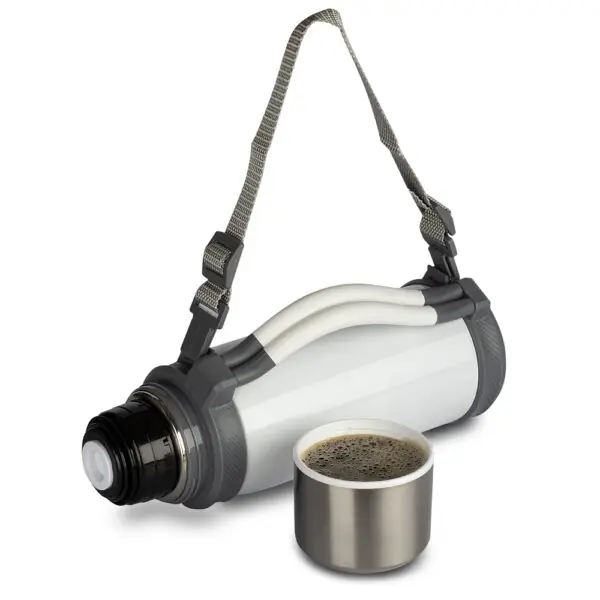 Brinde personalizado garrafa térmica branca 1,2 litros