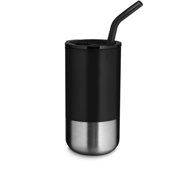 Copo Personalizado Inox com Canudo 550ml