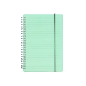 Caderno Personalizado Plástico com Pauta A5 21x15,1cm