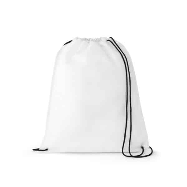 Mochila Saco Personalizada com personalização de marca empresarial. Opção de brinde personalizado para empresas.
