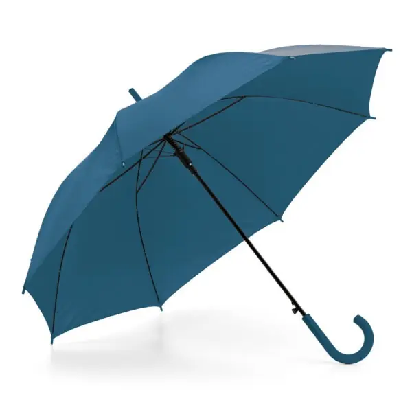 Guarda chuva automático vermelho com logomarca corporativa silk