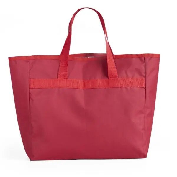 Sacola personalizada nylon branca corporativa gravação silk