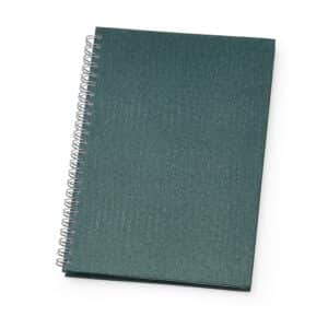 Caderno Personalizado com logotipo de marca empresarial. Opção de brinde personalizado para empresas.