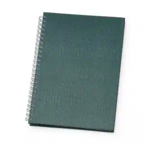 Caderno Personalizado com logotipo de marca empresarial. Opção de brinde personalizado para empresas.