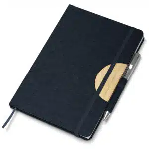 Caderno Personalizado com personalização de marca corporativa. Opção de brindes para empresa.