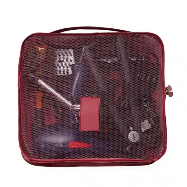 Necessaire cinza personalizada kit 6 peças para empresas