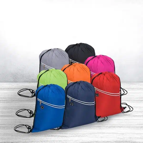 Mochila saco personalizada impermeável para brindes corporativos