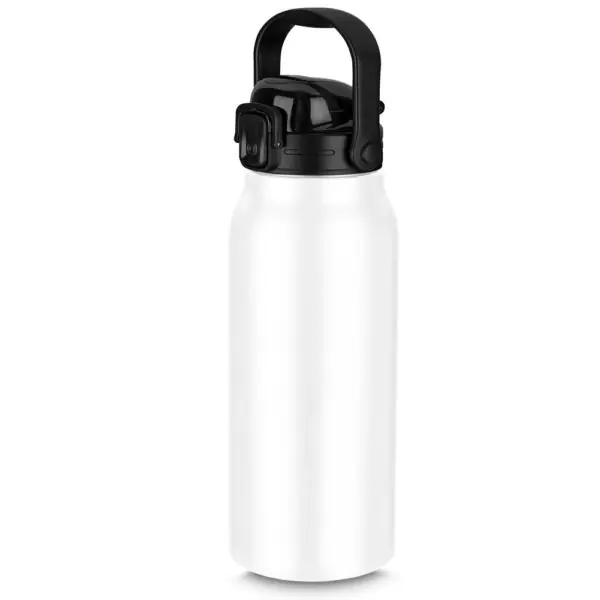 Garrafa térmica azul personalizada gravação laser 1,5L