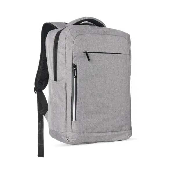 Mochila azul com logo transfer para empresas