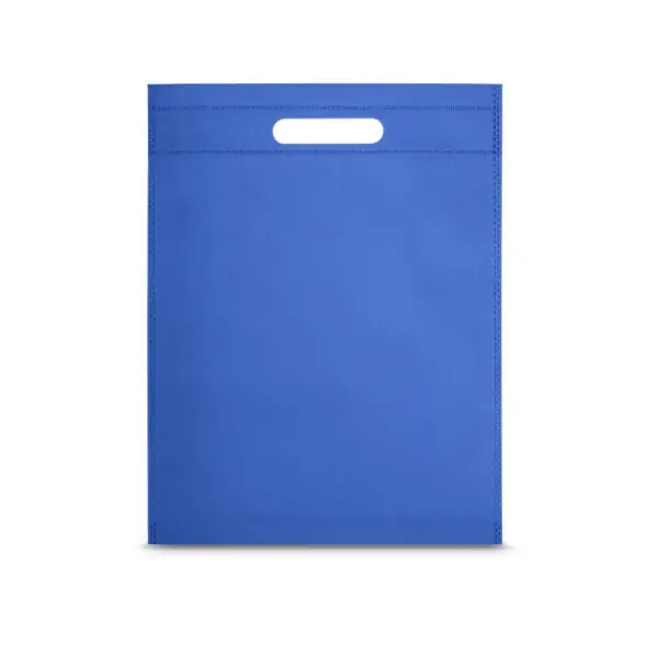 Sacola corporativa azul royal com impressão transfer