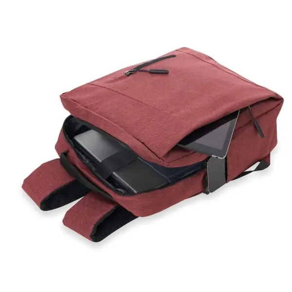 Mochila notebook cinza com logo silk personalizada empresa