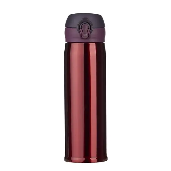 Garrafa inox branca 400ml personalizada corporativa