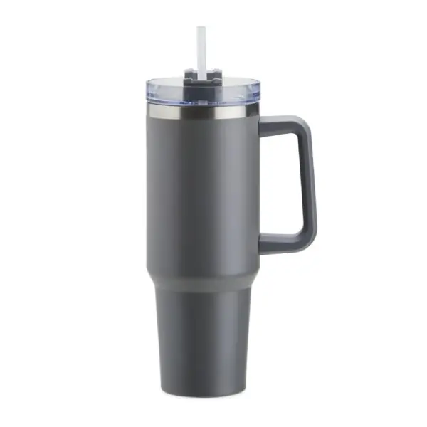Caneca térmica laranja personalizada brinde empresarial