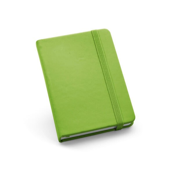Caderno Personalizado com personalização de marca empresarial. Opção de brinde personalizado para empresas.