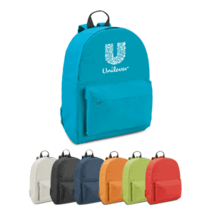 Mochila Personalizada com personalização de marca corporativa. Opção de brinde corporativo para empresas.