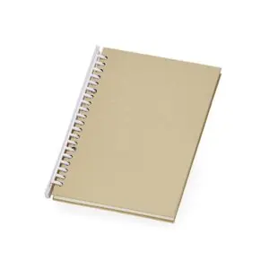 Caderno Ecológico Personalizado Kraft com Pauta Capa Dura 21,1x15,5cm