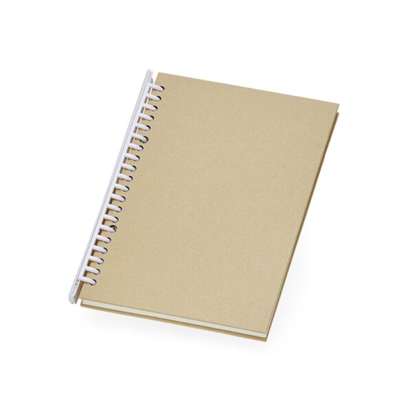 Caderno Ecológico Personalizado Kraft com Pauta Capa Dura 21,1x15,5cm