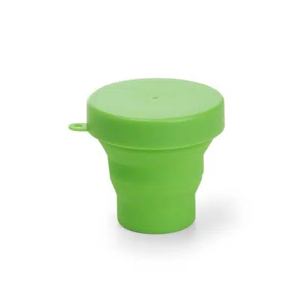 Copo retrátil preto silicone personalizado brinde B2B