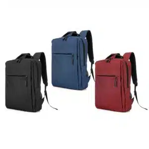 Mochila Personalizada com personalização de marca corporativa. Opção de brindes para empresa.