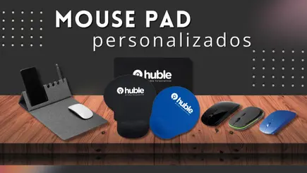 mouse pad personalizados com logotipo, ideais para brindes corporativos.