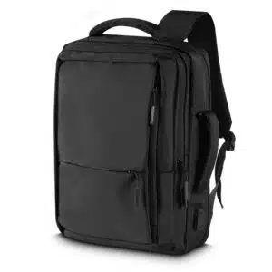 Mochila personalizada notebook preta para empresas
