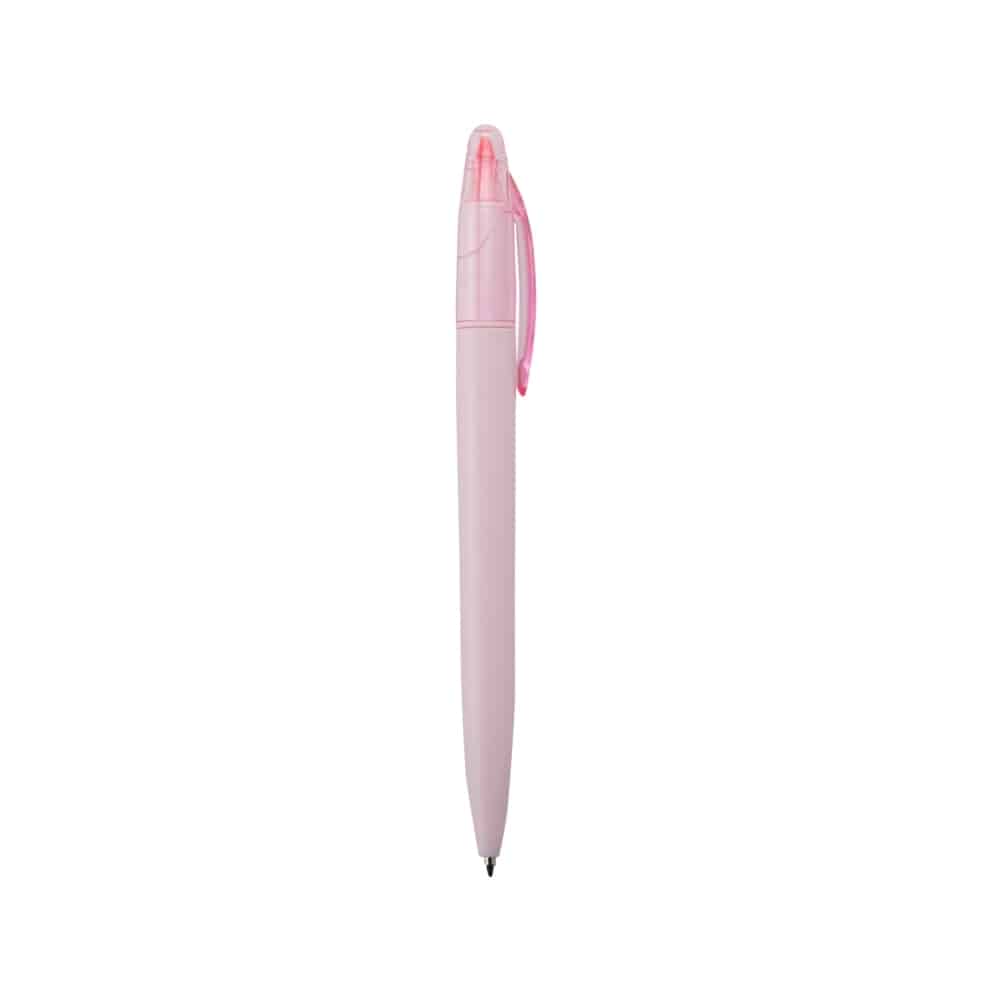 - Huble Brindes Corporativos Caneta Plástica Personalizada Marca Texto Rotação 14.6x1.4cm
