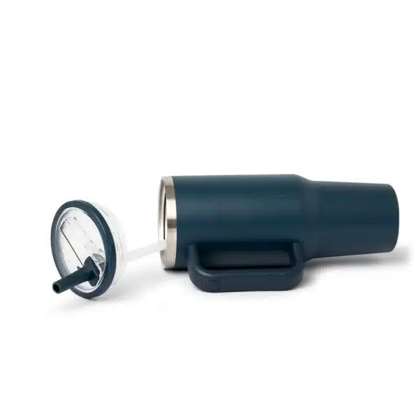Garrafa térmica 1,2L personalizada azul para brindes