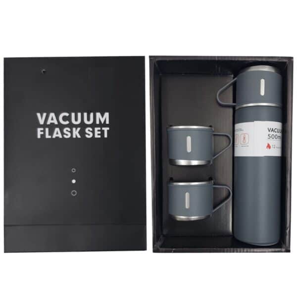 Garrafa térmica personalizada 500ml com 3 xícaras corporativa