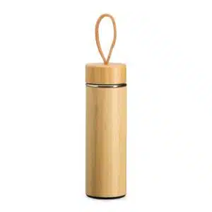 Garrafa Térmica Personalizada em Bambu 400ml com Difusor - HUBZB-02403