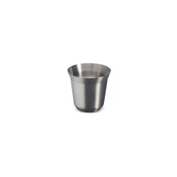 Brinde corporativo copo inox preto 100ml gravação laser