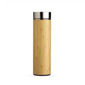 Garrafa Personalizada Bambu Térmica 500ml com Infusor - HUBZB-18642